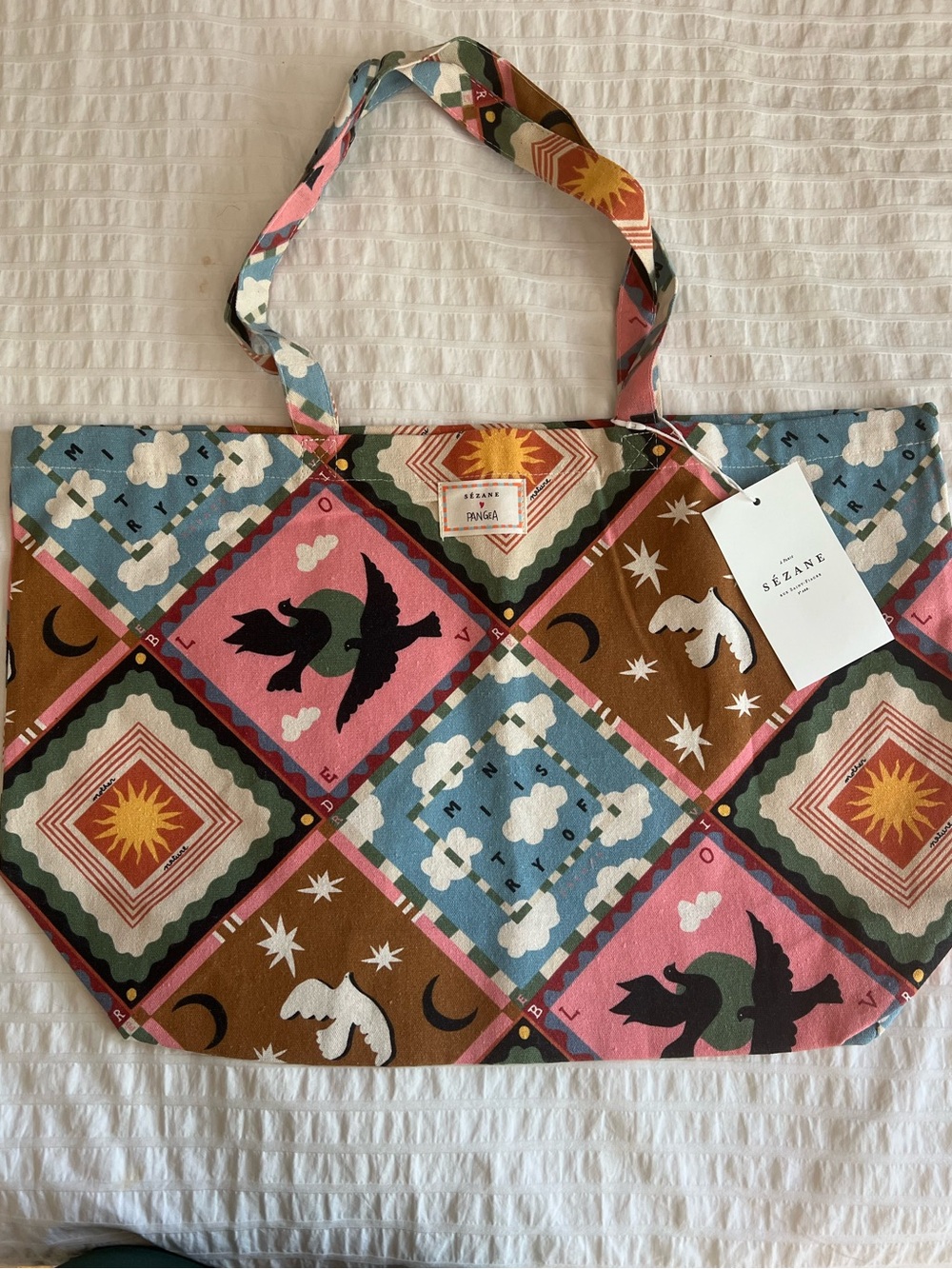 NWT Sézane x Pangea tote